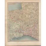 Devon, Dorset, Taunton, Glastonbury, Wells - John Cary’s Antique 1794 Map