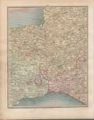 Devon, Dorset, Taunton, Glastonbury, Wells - John Cary’s Antique 1794 Map