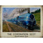 Coronation Scot Steam Train Large Metal Wall Art