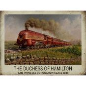 Duchess Of Hamilton Train Large Metal Wall Art