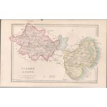 Antique Engraving 1850’s Map Tyrone & Down Ireland