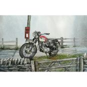 Tiger 100 Iconic Triumph Motorcycle Metal Wall Art