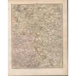 East Lancashire & West Yorkshire John Cary’s Antique 1794 Map.