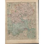 London & Home Counties Herts, Middlesex - John Cary's Antique 1794 Map