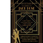 Jack Rose 1920’s Art Deco Cocktail Menu Metal Wall Art