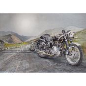 Velocette Thruxton 1960's Iconic British Motorbike Metal Wall Art