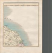 Berwickshire Dunbar Berwick on Tweed Eyemouth John Cary's Map of 1794