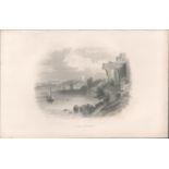Antique Engraving 1850’s Carlingford Louth.