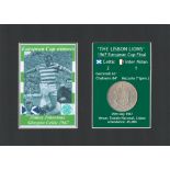 Jimmy Johnson Celtic FC European Cup Mount & Coin Gift Set.