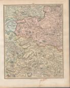 North Pennines & Yorkshire Dales Durham John Cary’s Antique 1794 Map