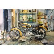 Gold Thunderbird Iconic Triumph Motorcycle Metal Wall Art