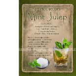 Mint Julep Cocktail Authentic Recipe Large Metal Wall Art