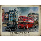 London Piccadilly Circus Metal Wall Art