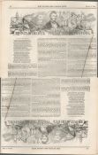 Price Albert Royal Visit To Liverpool Complete Antique Edition Victorian Newspaper