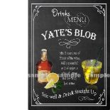 Iconic Northern Yates Blob Classic Pub Drink Large Metal Wall Art.