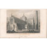 Antique Engraving 1850’s St Canice Kilkenny.