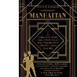 Manhattan 1920’s Art Deco Cocktail Menu Metal Wall Art