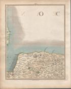 Norfolk East Anglia - John Carys Antique 1749 Map.