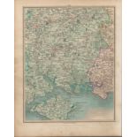 Hampshire Portsmouth Isle of Wight John Cary's Antique 1794 Map