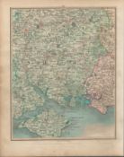 Hampshire Portsmouth Isle of Wight John Cary's Antique 1794 Map