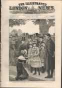 Eton And Harrow Cricket Match 1880 Antique Newspaper