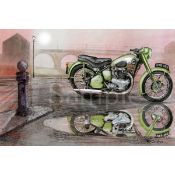 BSA Star Twin 1950's Iconic Motorbike Metal Wall Art