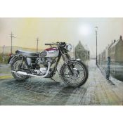 Bonneville T120 R Iconic Triumph Motorcycle Metal Wall Art