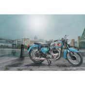 BSA A10 Golden Flash 1960's Iconic Motorbike Metal Wall Art