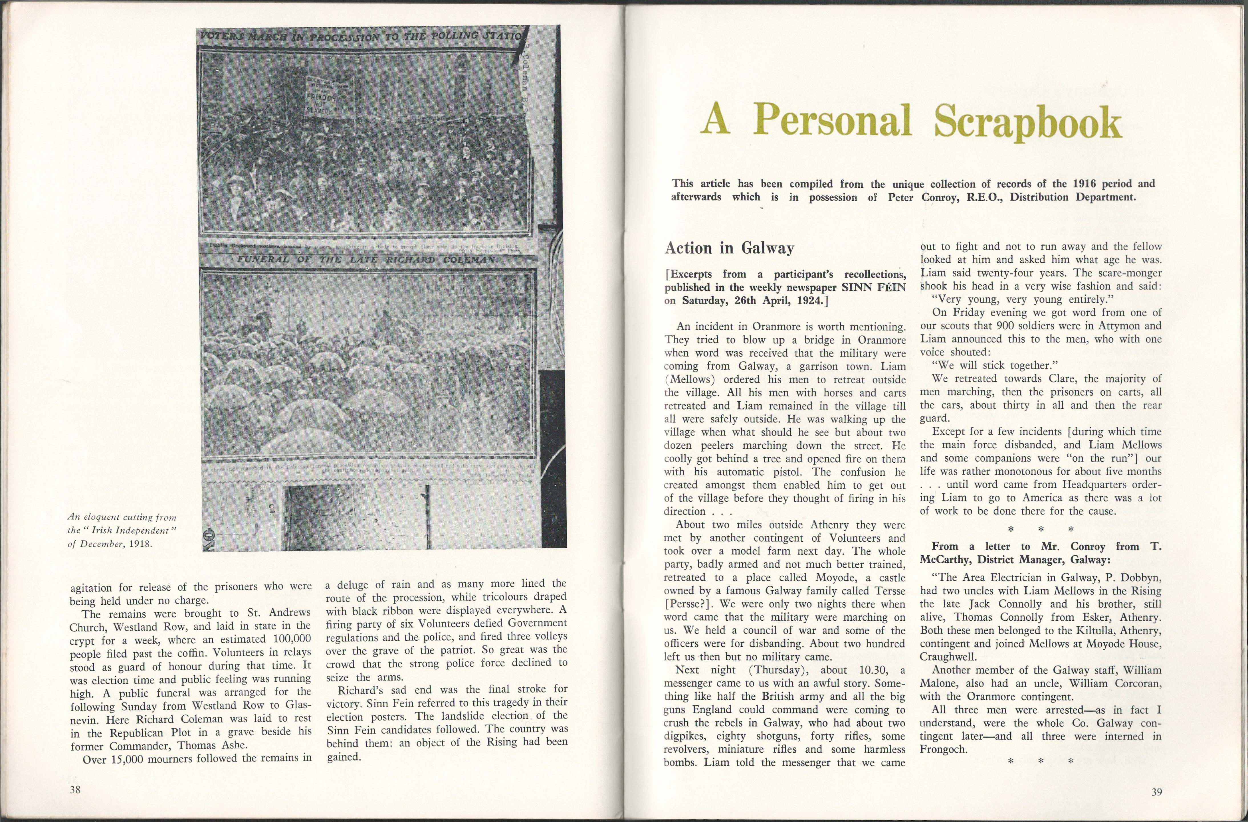 1966 Journal 50th Anniversary The Easter Rising 1916 - Image 6 of 9