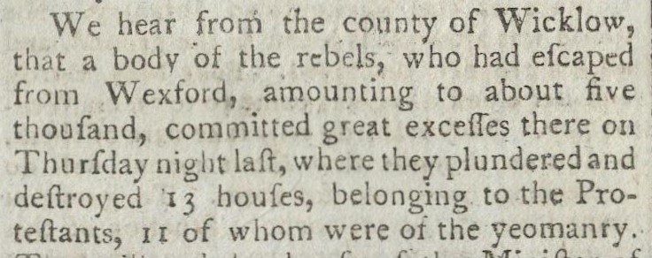 Body of 5,000 Rebels Escaped from Wexford 1798 Rebellion Newspaper - Image 5 of 5