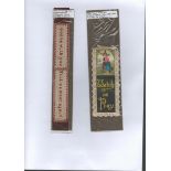 2 Victorian Silk Stitched Bookmarks