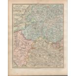 Shrewsbury Hereford Ludlow Wales - John Cary’s Antique 1794 Map.