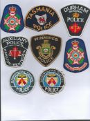 Queensland Canadian Durham Tasmania Assorted Police Cloth Badges