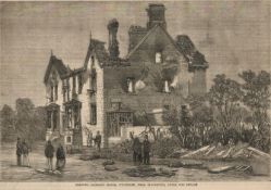 Lancashire Cotton Riots Of 1878 Antique Newspaper