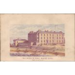 Chromolithographed Antique 1871 Plate Breslin Hotel Bray Co Wicklow.