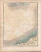 Cardigan Bay Aberporth New Quay - John Cary’s Antique 1794 Map