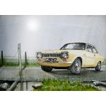 Ford Escort MK1 1960's Iconic Metal Wall Art