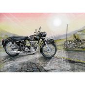 AJS 350 1950s Iconic British Motorbike Metal Wall Art