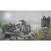 BSA M21 1950's Iconic Motorbike Metal Wall Art