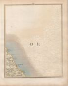 Scarborough, Filey, Cayton, Robin Hoods Bay John Cary’s Antique 1794 Map.