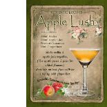 Apple Lush Cocktail Authentic Recipe Large Metal Wall Art