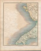 Caernarfon Bay Anglesey Holyhead Pwllheli-John Cary’s Antique 1794 Map