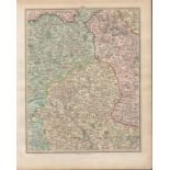Cheshire Staffordshire John Carys Antique 1794 Map.