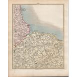 North Yorkshire Moors Whitby Pickering John Cary’s Antique 1794 Map.