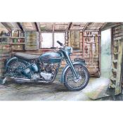 1950's Thunderbird Iconic Triumph Motorcycle Metal Wall Art