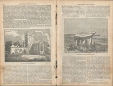 Antique Irish History Newspaper 1834 The Murdered Traveller