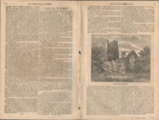 Antique Irish Newspaper August 10th 1833 The West Gate and Walls of Derry