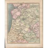 Cambrian Mountains John Carys Antique 1794 Map.