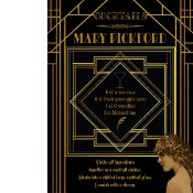 The Mary Pickford 1920’s Art Deco Cocktail Menu Metal Wall Art