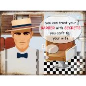 You Can Trust Your Barber Metal Wall Art